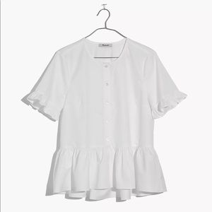 Madewell ruffle top